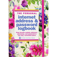 Peter Pauper Press The Personal Internet Address & Password Logbook Peony 336095