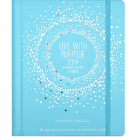 2024 Planner Live With Purpose 21.5x28cm Week to View, Peter Pauper Press 340023