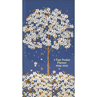 2024-2025 2-Year Planner Falling Blossoms Pocket Monthly, Peter Pauper 340252