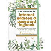 Peter Pauper Press The Personal Internet Address & Password Logbook Eucalyptus 341969
