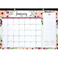 2027 Calendar Peter Pauper Press Floral 43x28cm Desk Pad, 346964