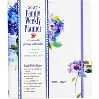 2026-2027 18-Month Planner Peter Pauper Press Hydrangeas Quarto Week to View, 346971