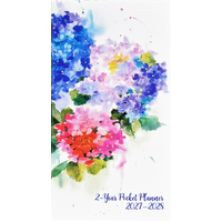 2027-2028 2-Year Planner Peter Pauper Press Hydrangeas Pocket Month to View, 346988