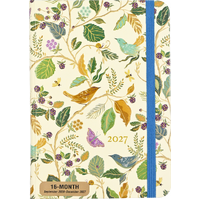 2027 16-Month Planner Peter Pauper Press Birds & Berries Compact Week to View, 347343