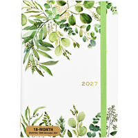 Peter Pauper Press 2027 Planner Eucalyptus 16-Month Weekly Small, 347367