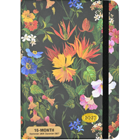 2027 16-Month Planner Peter Pauper Press Floral Paradise Compact Week to View, 347381