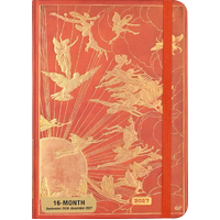 2027 16-Month Planner Peter Pauper Press Orange Fairy Compact Week to View, 347527