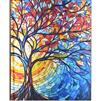 Peter Pauper Press Journal Stained Glass Tree of Life Oversize, 348036