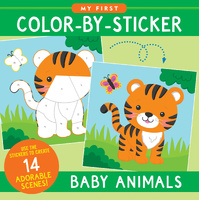 Peter Pauper Press My First Color-by-Sticker Book - Baby Animals, 348388