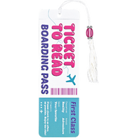Peter Pauper Press Children's Bookmark - Boarding Pass, 348869