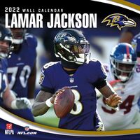 2022 Calendar NFL Baltimore Ravens Lamar Jackson Square Wall by Turner L86973