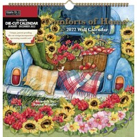 2022 Calendar Comforts Of Home Die-Cut Spiral Square Wall by Wells St L21155