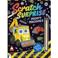Hinkler Scratch Surprise: Mighty Machines (Large Format)