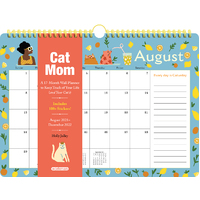 2022 Calendar Cat Mom 17-Month Horizontal Wall by Workman W12478