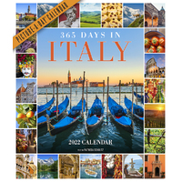 2022 Calendar 365 Days in Italy Picture-A-Day Deluxe Wall by Workman W13365