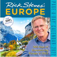 2022 Calendar Rick Steves' Europe Page-A-Day Boxed by Workman W13420