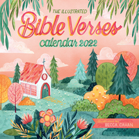 2022 Calendar The Illustrated Bible Verses Square Wall by Workman W13864