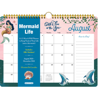 2022 Calendar Mermaid Life Horizontal Wall by Workman W14489