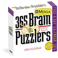 2026 Calendar Mensa 365 Brain Puzzlers Page-A-Day Boxed, Workman