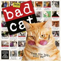 2026 Calendar Bad Cat Square Wall, Workman