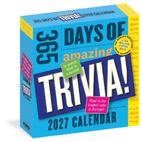 2027 Calendar Page-A-Day 365 Days of Amazing Trivia Day-to-Day Boxed, Workman