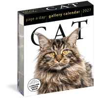2027 Calendar Page-A-Day Gallery Cat Day-to-Day Boxed, Workman