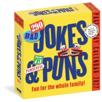 2027 Calendar Page-A-Day 290 Bad Jokes & 75 Punderful Puns Day-to-Day Boxed, Workman