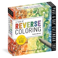 2027 Calendar Page-A-Day A Year of Reverse Coloring Day-to-Day Boxed, Workman