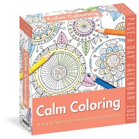 2027 Calendar Page-A-Day Calm Coloring Day-to-Day Boxed, Workman