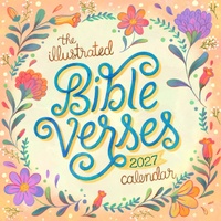 2027 Calendar The Illustrated Bible Verses Square Wall, Workman
