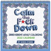 2022 Calendar Calm the F*ck Down Coloring Square Wall by Andrews McMeel AM68284