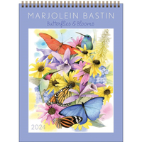 2024 Calendar Marjolein Bastin Butterflies & Blooms Vertical Wall Andrews McMeel
