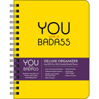 2024 Planner You Are a Badass Deluxe Organizer 17-Month Monthly/Weekly AM80460