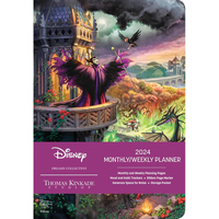 2024 Planner Disney Dreams Coll. by Thomas Kinkade Maleficent Monthly/Weekly