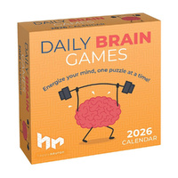 2026 Calendar Daily Brain Games Day-to-Day Boxed, Andrews McMeel AM96256