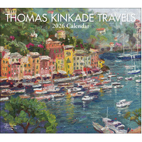 2026 Calendar Thomas Kinkade Travels Deluxe Wall, Andrews McMeel AM96799