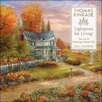 2026 Calendar Thomas Kinkade Lightposts for Living Square Wall, Andrews McMeel AM96829