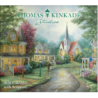2026 Calendar Thomas Kinkade Studios with Scripture Deluxe Wall, Andrews McMeel AM96898