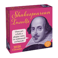 2026 Calendar Shakespearean Insults Day-to-Day Boxed, Andrews McMeel AM96973