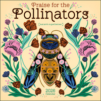 2026 Calendar Praise For The Pollinators Square Wall, Amber Lotus AM97796
