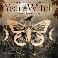 2026 Calendar Year of the Witch Square Wall, Amber Lotus AM98205