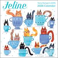 2026 Calendar Feline Terry Runyan's Cats Square Wall, Andrews McMeel AM98847