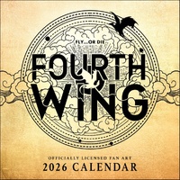 2026 Calendar Fourth Wing Officially Licensed Fan Art Square Wall, Andrews McMeel AM99738