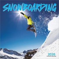 2026 Calendar Snowboarding 16-Month Square Wall, Wyman BT16556
