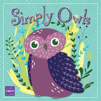 2022 Calendar Simply Owls 16-Month Square Wall by Sellers S12666