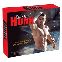 2022 Calendar The Daily Hunk Daily Boxed by Sellers S13489