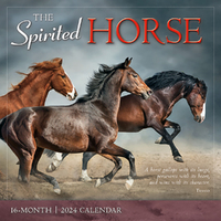 2024 Calendar The Spirited Horse 16-Month Square Wall Sellers Publishing S36273