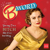 2026 Calendar The B Word 16-Month Square Wall, Sellers S43059