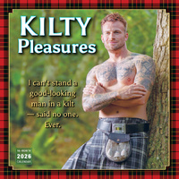 2026 Calendar Kilty Pleasures 16-Month Square Wall, Sellers S43332