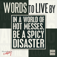 2026 Calendar Words To Live By 16-Month Square Wall, Sellers S43547